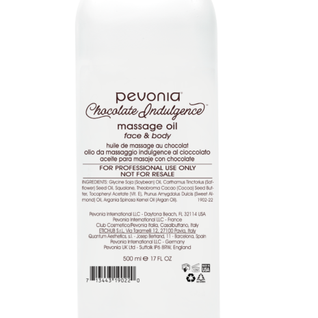 1902-22 500ml Chocolate Indulgence Massage Oil Prof